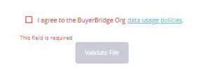 A Validate File step in Offline Events Uploader in BuyerBridge