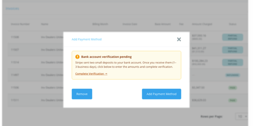 Add your billing info into BuyerBridge