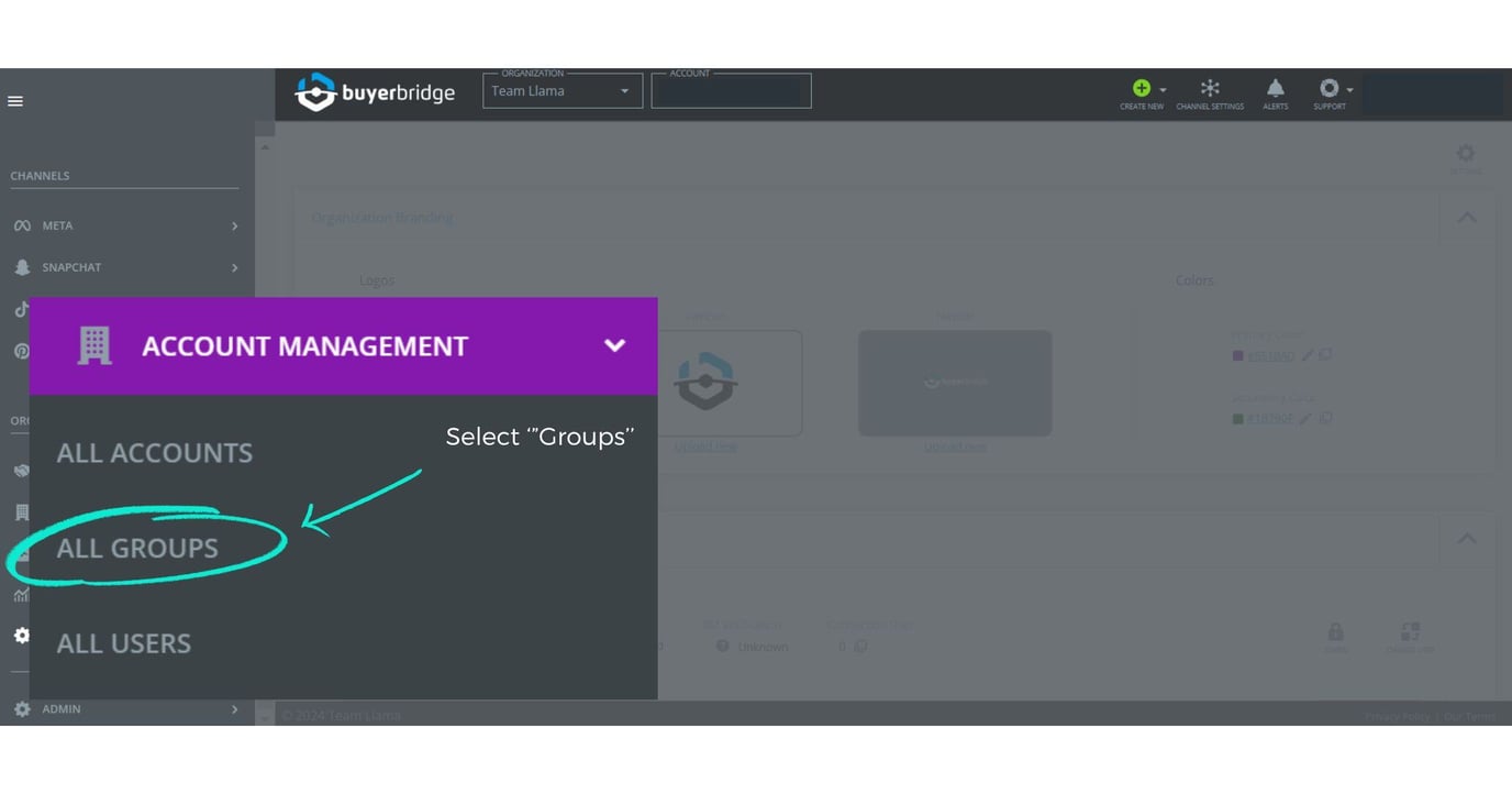 How to Create Groups in Account Management Settings