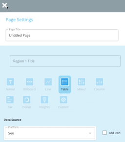 Close out the data selector