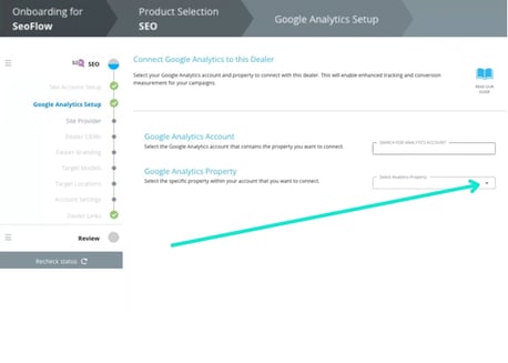Connect Google Analytics Property