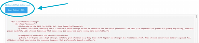 Copy Bottom HTML