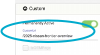 Creat a custom URL