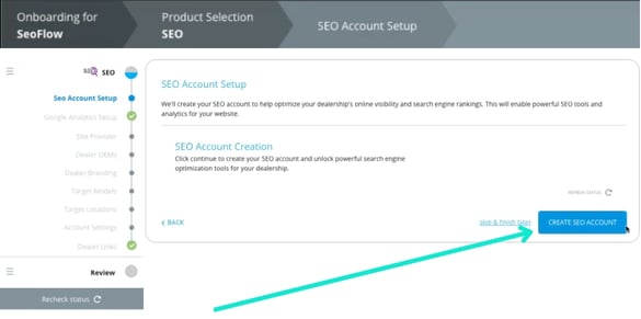 Create SEO Account