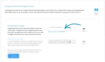 Enter the Store Code in BuyerBridge