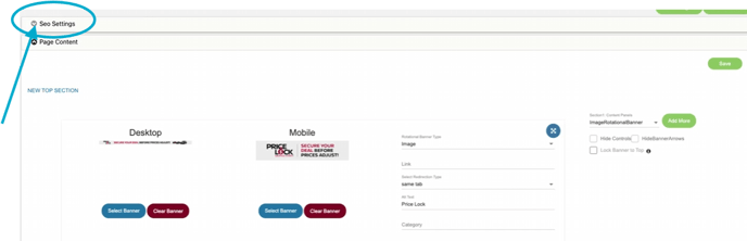 Expand SEO settings