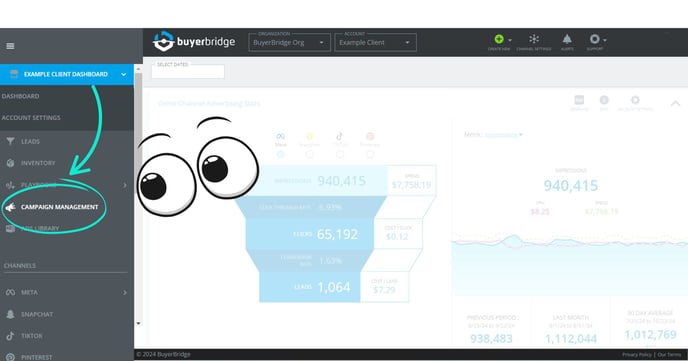 How to Locate Campaign Metrics in BuyerBridge