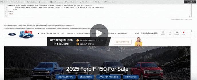 How to Publish to DealerOn - Backyard and For Sale inventory pages