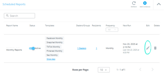 How to Schedule Reports and Edit Scheduled Reports