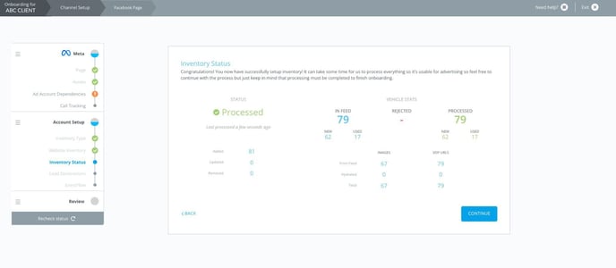 Inventory Data Feed Processed - Onboarding New Clients