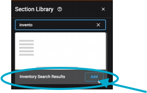 Search for inventory content
