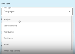 Select the Data Type